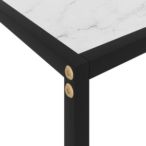 console Blanc 100x35x75 cm Verre trempé vidaXL
