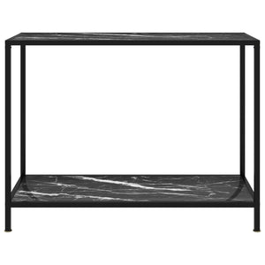 console Noir 100x35x75 cm Verre trempé vidaXL