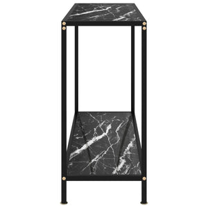 console Noir 100x35x75 cm Verre trempé vidaXL