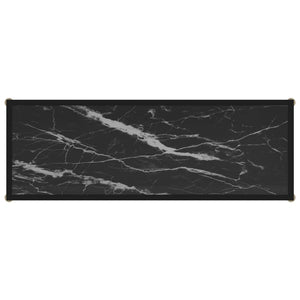 console Noir 100x35x75 cm Verre trempé vidaXL
