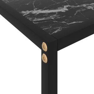 console Noir 100x35x75 cm Verre trempé vidaXL