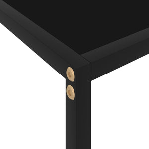 console Noir 120x35x75 cm Verre trempé vidaXL