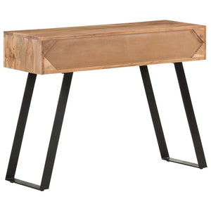 console 100x35x76 cm Bois d'acacia avec bord naturel vidaXL