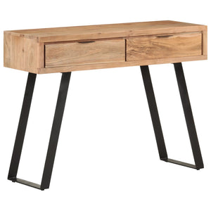console 100x35x76 cm Bois d'acacia avec bord naturel vidaXL