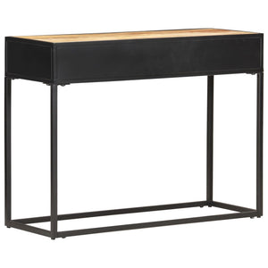 console 100x35x75 cm Bois de manguier et canne naturelle vidaXL