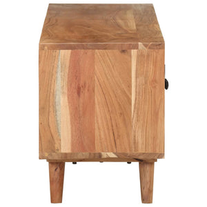 Meuble Tv 115X30X39 Cm Bois D'acacia Massif