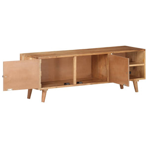 Meuble Tv 115X30X39 Cm Bois D'acacia Massif