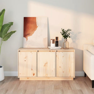 Buffet 111X34X60 Cm Bois Massif De Pin