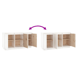 Buffet 111X34X60 Cm Bois Massif De Pin