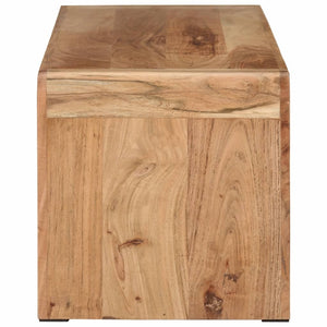 Meuble Tv 110X33X33 Cm Bois D'acacia Massif
