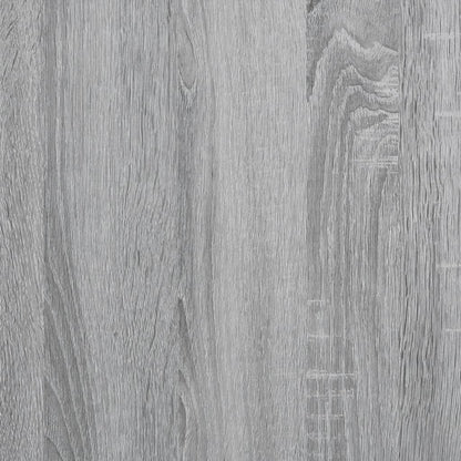 Table basse sonoma gris 80x80x45 cm bois d'ingénierie et métal