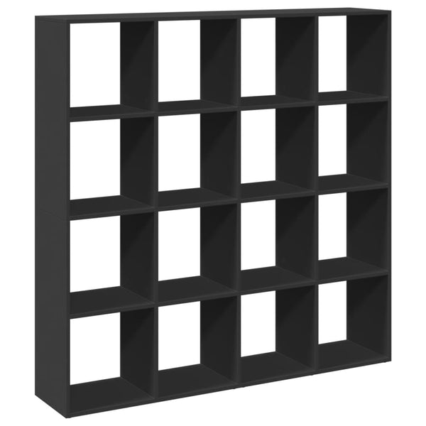 Bibliothèque 137,5X29X137,5 Cm Bois D'ingénierie Noir