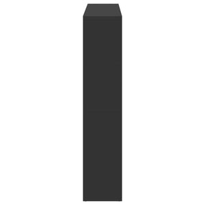 Bibliothèque 137,5X29X137,5 Cm Bois D'ingénierie Noir