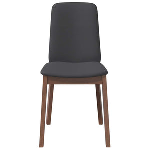 Chaises À Manger Coussins 2 Pcs Marron Bois Massif Caoutchouc