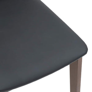 Chaises À Manger Coussins 2 Pcs Marron Bois Massif Caoutchouc