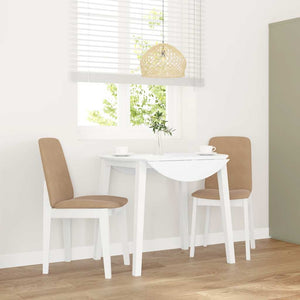 Chaises À Manger Coussins 2 Pcs Marron Bois Massif Caoutchouc