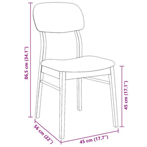 Ensemble 2 Chaises à Manger Marron Bois Massif confortables - Chaises de cuisine