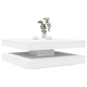 Table Basse Rotative À 360 Degrés 90X90X34,5 Cm