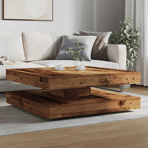 Table Basse Rotative À 360 Degrés 90X90X34,5 Cm