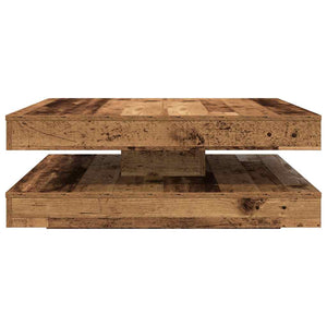 Table Basse Rotative À 360 Degrés 90X90X34,5 Cm
