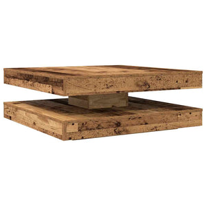 Table Basse Rotative À 360 Degrés 90X90X34,5 Cm