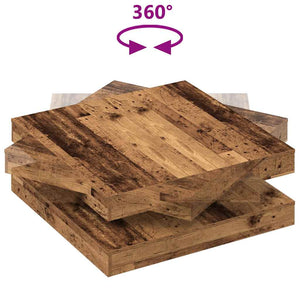 Table Basse Rotative À 360 Degrés 90X90X34,5 Cm