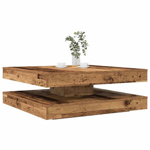 Table Basse Rotative À 360 Degrés 90X90X34,5 Cm