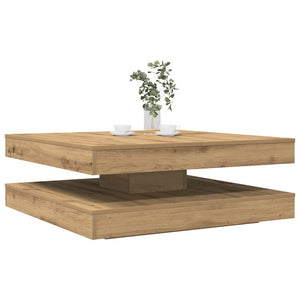 Table Basse Rotative À 360 Degrés 90X90X34,5 Cm