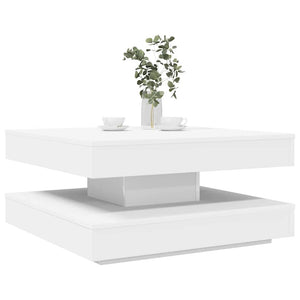 Table Basse Rotative À 360 Degrés 90X90X34,5 Cm