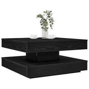 Table Basse Rotative À 360 Degrés 90X90X34,5 Cm
