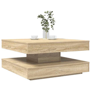 Table Basse Rotative À 360 Degrés 90X90X34,5 Cm