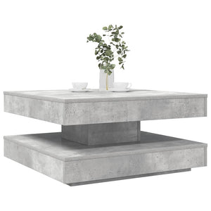 Table Basse Rotative À 360 Degrés 90X90X34,5 Cm