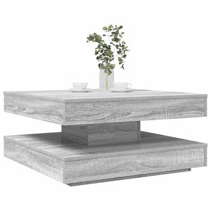 Table Basse Rotative À 360 Degrés 90X90X34,5 Cm