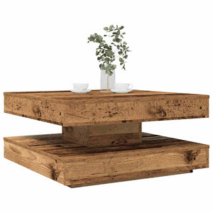 Table Basse Rotative À 360 Degrés 90X90X34,5 Cm