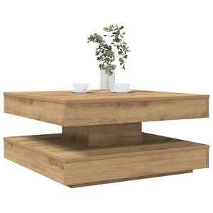 Table Basse Rotative À 360 Degrés 90X90X34,5 Cm