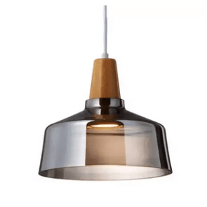 Suspension moderne verre et bois CONCEPTUM by BB'art