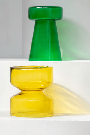 Table d'appoint Side Doble mango yellow, meuble idéal pour un salon chaleureux - Tables d'appoint