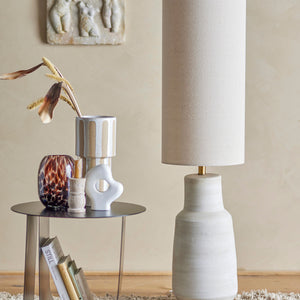 Linetta Lampadaire, Blanc, Grès - Lampadaire