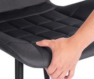 Chaises Vintage Atelier noir tissu