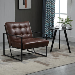 Fauteuil Chesterfield relax capitonné de salon - Fauteuil
