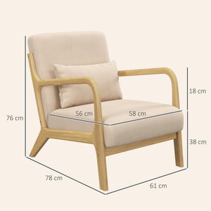 Fauteuil lounge 3 coussins, assise profonde cosy - Fauteuil