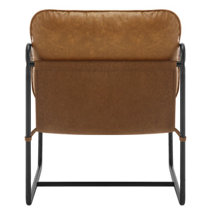 Fauteuil Bronx marron clair de dos