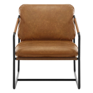 Fauteuil Bronx marron clair