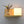 Applique murale scandinave BB’art - Cube LED avec étagère en bois naturel et vase décoratif.