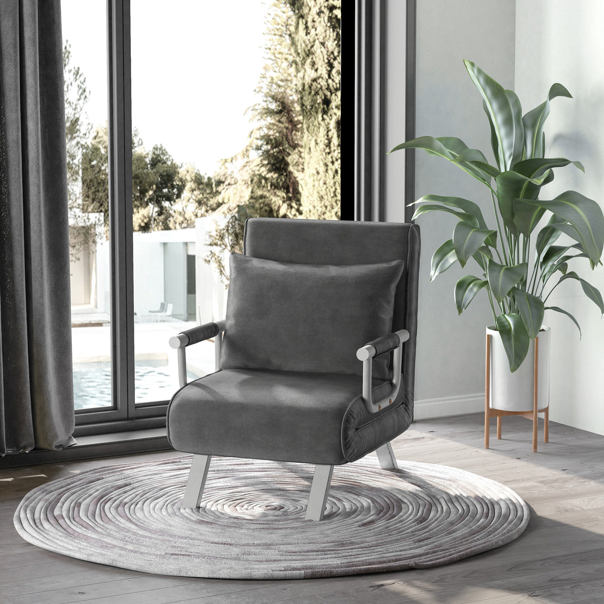 Trois positions, un seul fauteuil