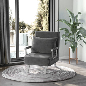 Fauteuil chauffeuse convertible 1 place, lit d'appoint - Fauteuil