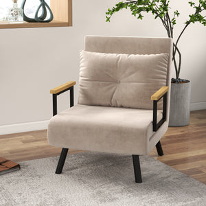 Fauteuil convertible 3 en 1, lit 1 place dossier 5 pos - Fauteuil