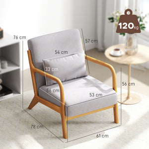 Fauteuil lounge 3 coussins, assise profonde cosy - Fauteuil