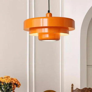 Suspension DANOIS rétro - Orange, blanc et vert BB'art meuble & déco