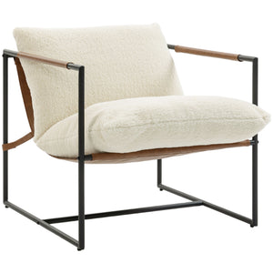 Fauteuil d'appoint rembourré, assise confort salon - Fauteuil